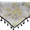 Modern, simple, fashionable, creative, elegant and high-end style, ins style, fresh and light cotton and linen printed tablecloths, birthday coffee table cloth, homestay tassel tablecloths for decoration, wholesale of household table MATS Item Picture